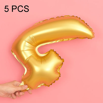 ELECTROPRIME 5 PCS 16 Inch Number Foil Balloons Happy Birthday Party Wedding Balloons