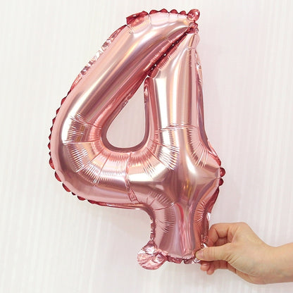 ELECTROPRIME 5 PCS 16 Inch Number Foil Balloons Happy Birthday Party Wedding Balloons