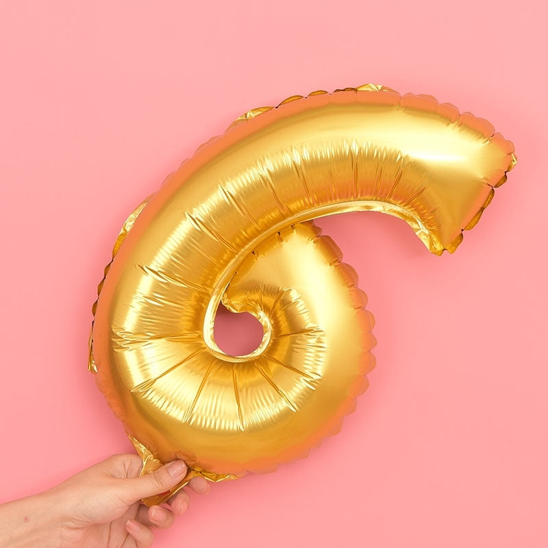 ELECTROPRIME 5 PCS 16 Inch Number Foil Balloons Happy Birthday Party Wedding Balloons