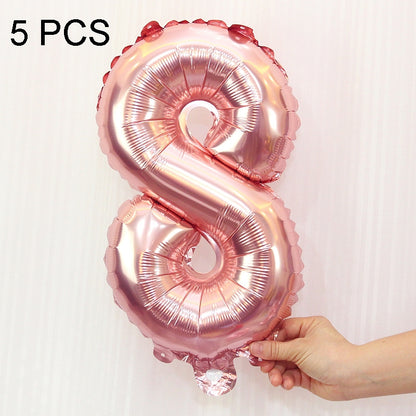 ELECTROPRIME 5 PCS 16 Inch Number Foil Balloons Happy Birthday Party Wedding Balloons