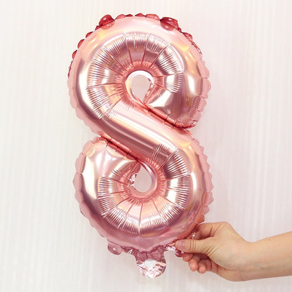 ELECTROPRIME 5 PCS 16 Inch Number Foil Balloons Happy Birthday Party Wedding Balloons