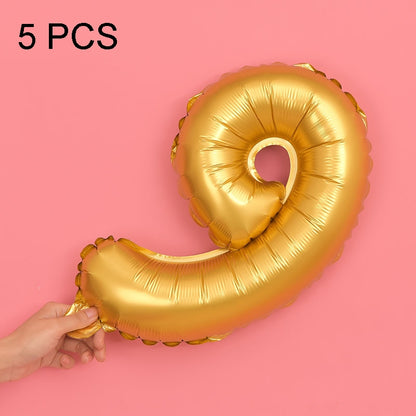 ELECTROPRIME 5 PCS 16 Inch Number Foil Balloons Happy Birthday Party Wedding Balloons
