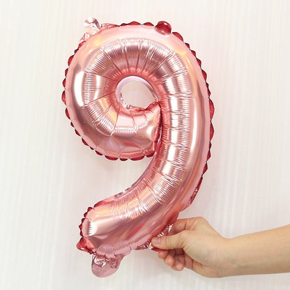 ELECTROPRIME 5 PCS 16 Inch Number Foil Balloons Happy Birthday Party Wedding Balloons