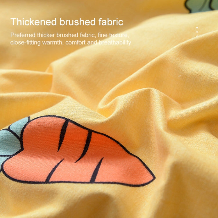 ELECTROPRIME Simple Cotton Grinding Bed Four-Piece Duvet Cover Sheet Pillowcase, Size:150x200cm(Strawberry Sweetheart)