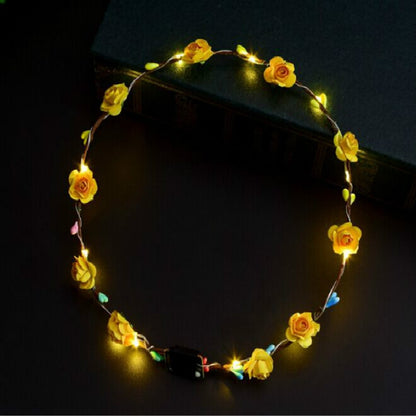 ELECTROPRIME 3 PCS Ten Lights Flash Garland Headband(Random Color and Style)