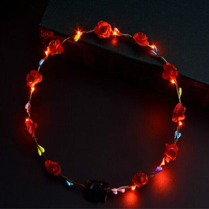 ELECTROPRIME 3 PCS Ten Lights Flash Garland Headband(Random Color and Style)