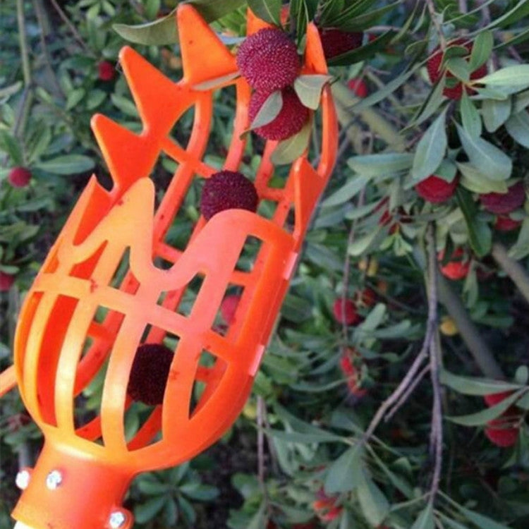 ELECTROPRIME Plum Date Apricot Pick Fruit Plastic Tool(Orange)