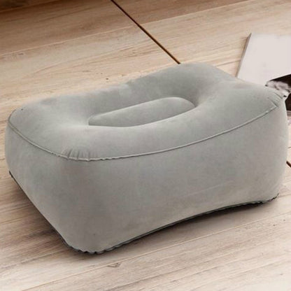 ELECTROPRIME Travel Portable Inflatable Foot Rest Pilllow Mat Pad, Size:16x9cm(Gray)