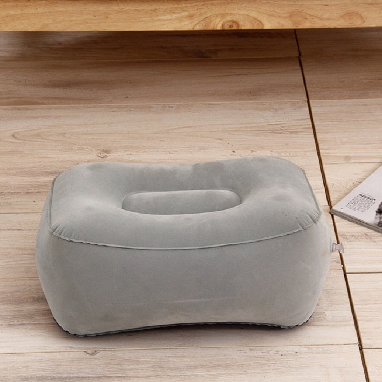 ELECTROPRIME Travel Portable Inflatable Foot Rest Pilllow Mat Pad, Size:38x29cm(Gray)