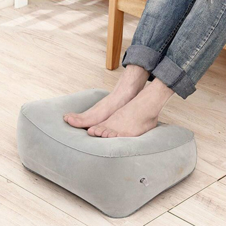 ELECTROPRIME Travel Portable Inflatable Foot Rest Pilllow Mat Pad, Size:38x29cm(Gray)