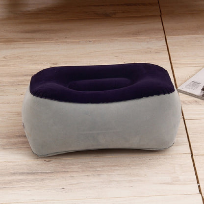 ELECTROPRIME Travel Portable Inflatable Foot Rest Pilllow Mat Pad, Size:38x29cm(Gray Blue)