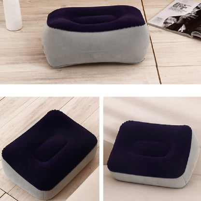 ELECTROPRIME Travel Portable Inflatable Foot Rest Pilllow Mat Pad, Size:38x29cm(Gray Blue)