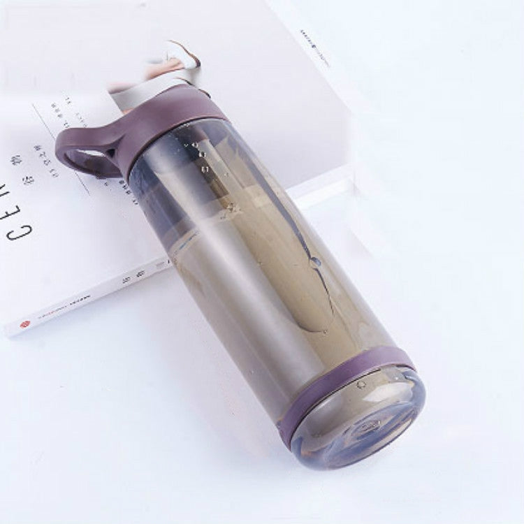 ELECTROPRIME 1000ml Outdoor Water Bottle Sports Bottles Hiking Camping Plastic Bottle with Straw(Coffee)