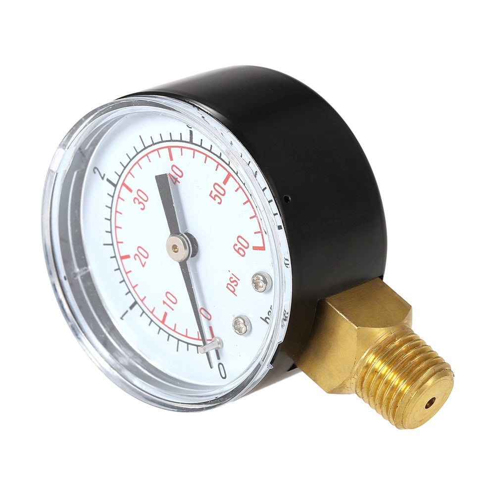 ELECTROPRIME Stainless Steel Shockproof Pool Filter Hydraulic Pressure Gauge