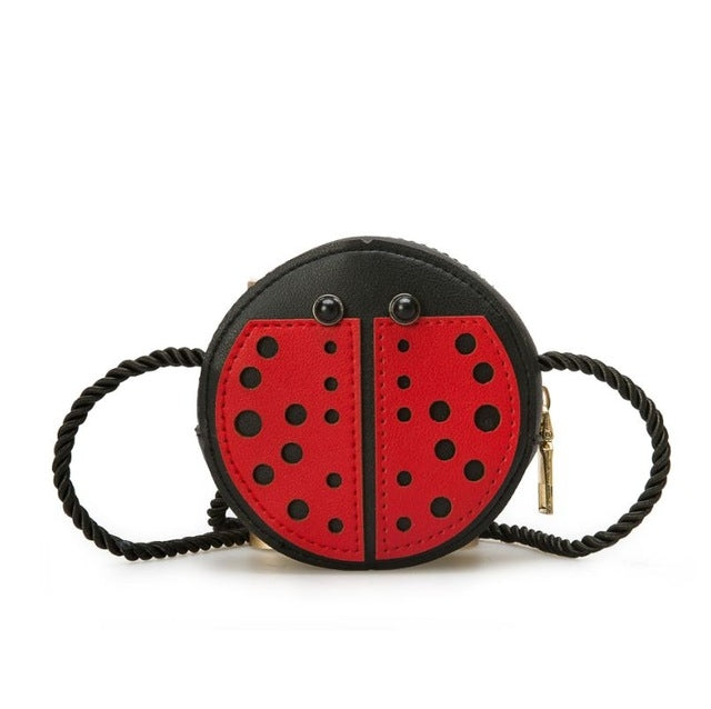 ELECTROPRIME Baby Girls Tassel Purse handbag Kids Cross-body shoulder bag Gifts Cartoon Animals Bag(Ladybug)