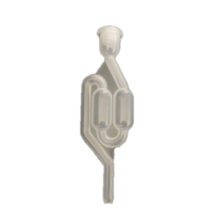 ELECTROPRIME Water Seal Exhaust One way Home Brew Wine Fermentation Airlock Brewing Sealed Plastic Air Lock Check Valve Water Sealed Valves(Common check valve with cover)