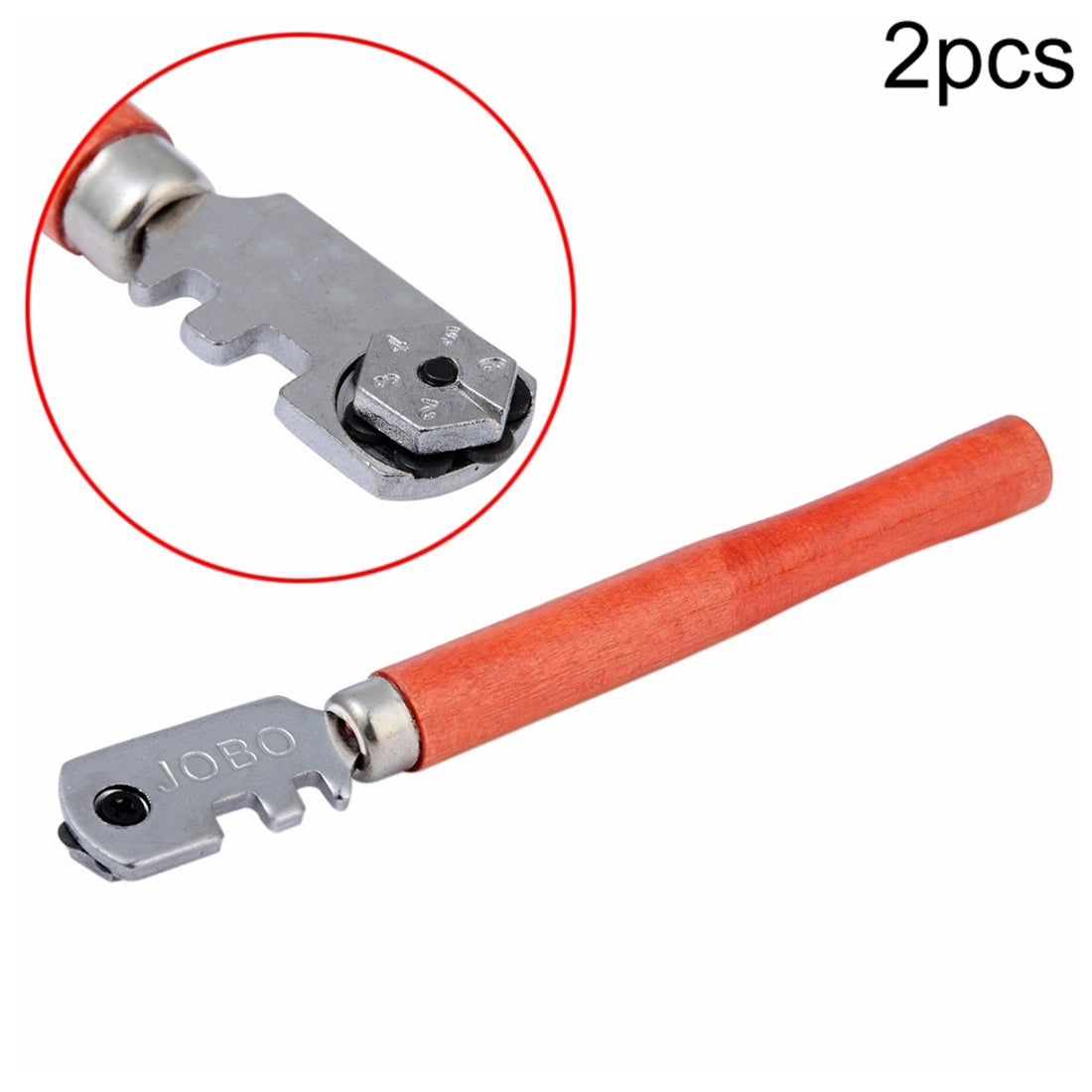 ELECTROPRIME 2 PCS Hand-held Multi-function Six-wheel Glass Cutter Tile Cutting Tool