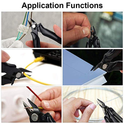ELECTROPRIME 3.5 Inch Diagonal Pliers Mini Wire Cutter Small Soft Cutting Electronic Handle Pliers