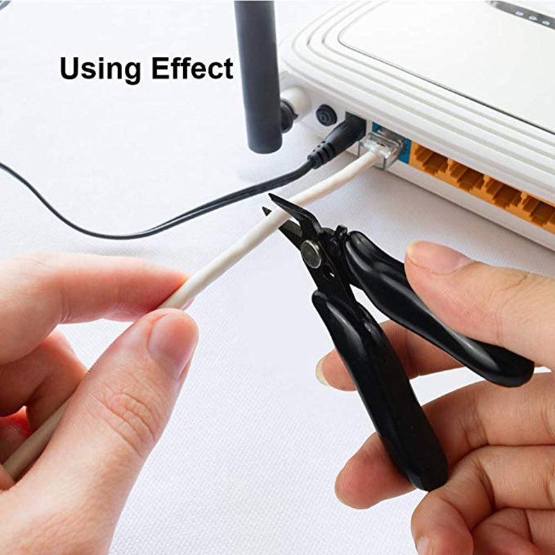 ELECTROPRIME 3.5 Inch Diagonal Pliers Mini Wire Cutter Small Soft Cutting Electronic Handle Pliers