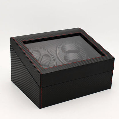 ELECTROPRIME 4+6 Automatic Rotation Leather Watch Winder Storage Display Case Box