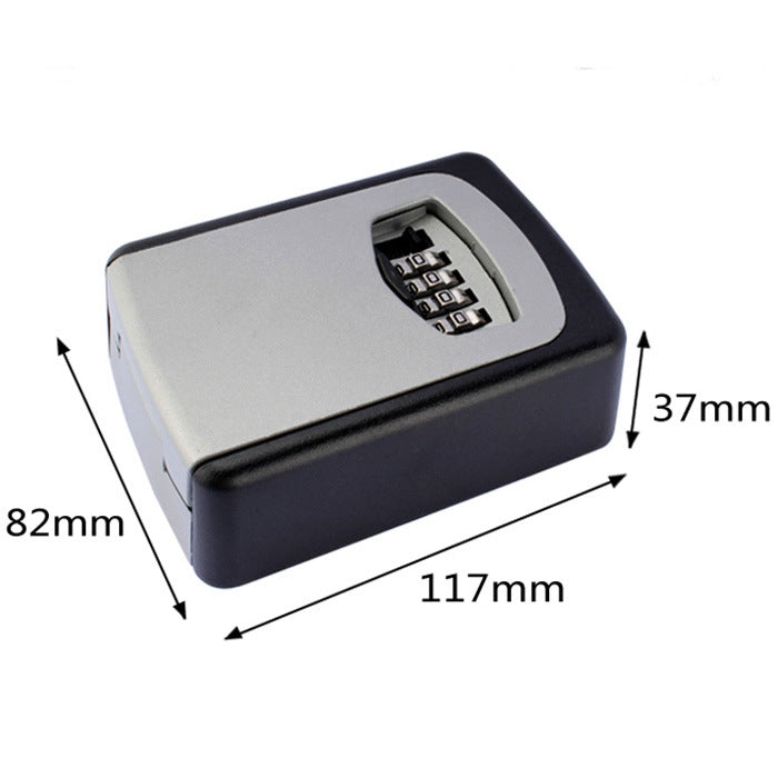 ELECTROPRIME Safety Home Durable Storage Box Key Hider 4 Digit Security Secret Code Lock Wall Mounted Combination Password Keys Box
