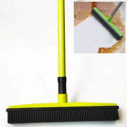 ELECTROPRIME Pet Carpet Hair Removal Broom Scraping Dust-free Hand-washing Mop Rubber Floor Brush