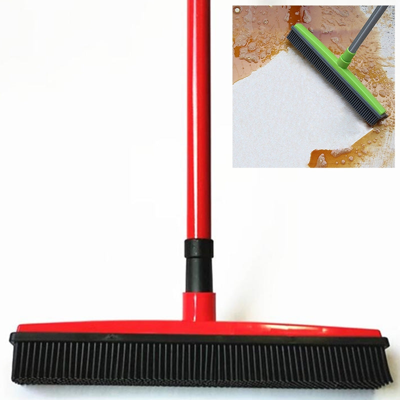 ELECTROPRIME Pet Carpet Hair Removal Broom Scraping Dust-free Hand-washing Mop Rubber Floor Brush