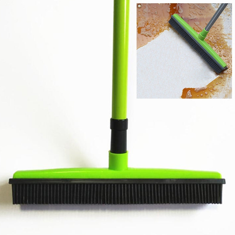 ELECTROPRIME Pet Carpet Hair Removal Broom Scraping Dust-free Hand-washing Mop Rubber Floor Brush