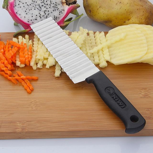 ELECTROPRIME 2 PCS Stainless Steel Wave Knife Professional Potato Cutting Machine