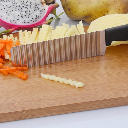 ELECTROPRIME 2 PCS Stainless Steel Wave Knife Professional Potato Cutting Machine