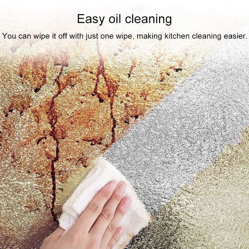 ELECTROPRIME Kitchen Wall Stove Aluminum Foil Oil-proof Stickers Anti-fouling High-temperature Self-adhesive Croppable Wallpaper Wall Sticker, Size:60cmx5m Style: Cube