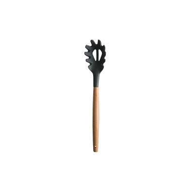 ELECTROPRIME Silicone Wood Handle Spatula Heat-resistant Soup Spoon Non-stick Special Cooking Shovel Kitchen Tools Draging Spoon