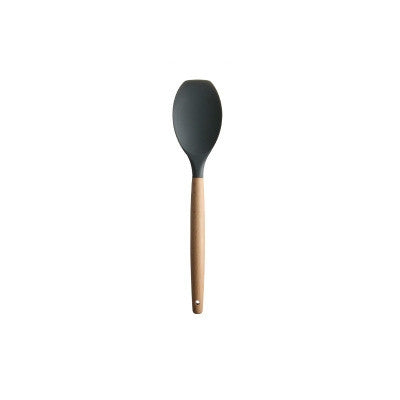 ELECTROPRIME Silicone Wood Handle Spatula Heat-resistant Soup Spoon Non-stick Special Cooking Shovel Kitchen Tools Spatula Shovel