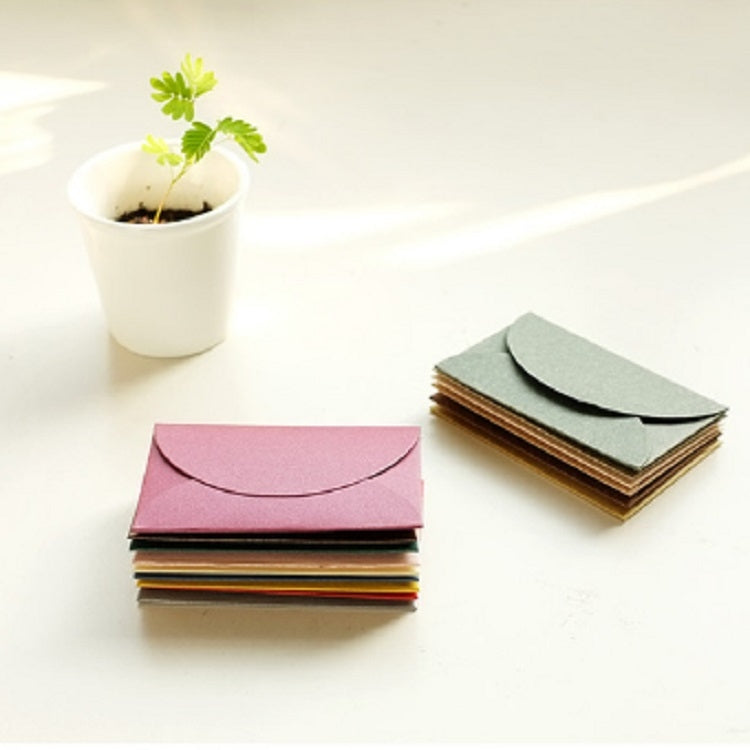ELECTROPRIME 10 PCS Retro Chinese Style Romantic Mini Pearlescent Paper Envelopes Random Color Delivery