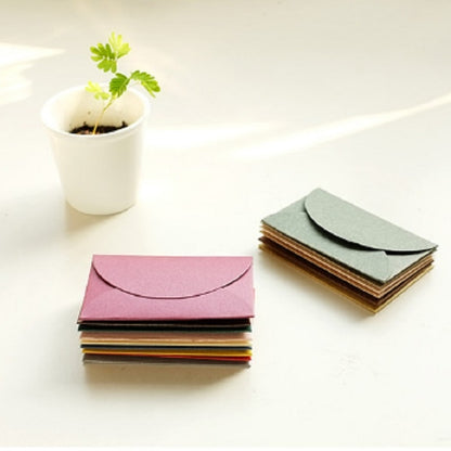 ELECTROPRIME 10 PCS Retro Chinese Style Romantic Mini Pearlescent Paper Envelopes Random Color Delivery