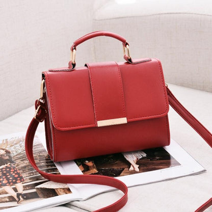 ELECTROPRIME Women Bag Leather Handbags PU Shoulder Bag Small Flap Crossbody Bags for Women Messenger Bags(Red)