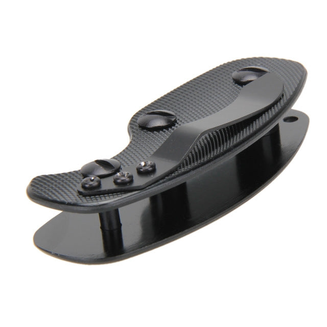 ELECTROPRIME Portable Metal Key Storage Clip with Aluminum Alloy Back Clip(Black)