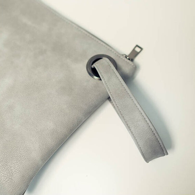 ELECTROPRIME Simple Retro Ladies Handbag Fashion Large Capacity Clutch Bag Zipper Envelope Bag(Red)