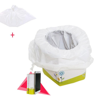 ELECTROPRIME Portable Travel Urine Bag Emergency Mobile Mini Toilet Folding Potty