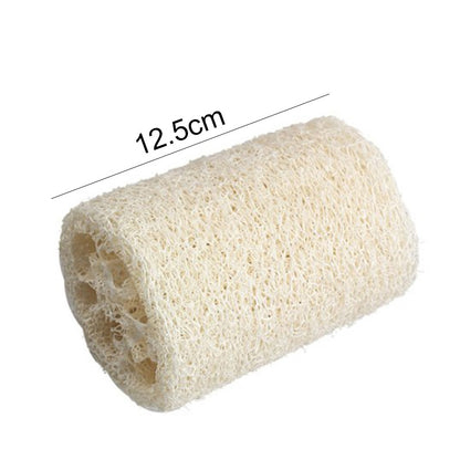 ELECTROPRIME Bath Body Shower Sponge Scrubber Natural Loofah Luffa Loofa Washing Dishes Towel Bathing Massage Body Sponge Scrubber(12.5cm White Large Size)