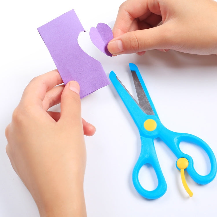 ELECTROPRIME Elastic Safety Scissors Candy-Colored Knife(Green)
