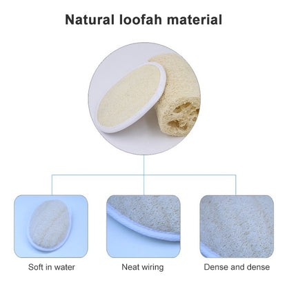 ELECTROPRIME Natural Loofah Bath Shower Sponge Body Exfoliator Washing Pad Bath Brush