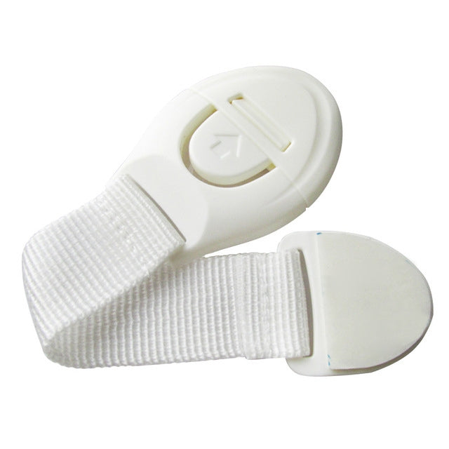 ELECTROPRIME 10 PCS/Lot Child Lock Protection Of Children Locking Doors For Children Safety Kids Plastic Lock(White)