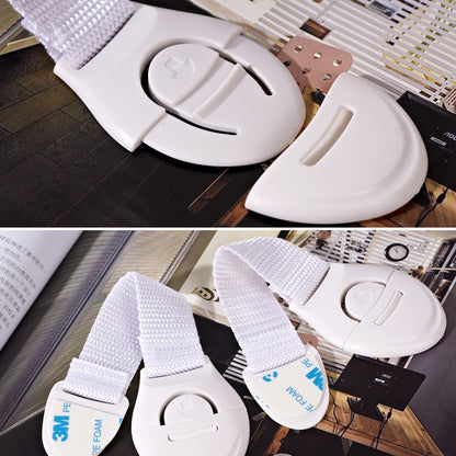 ELECTROPRIME 10 PCS/Lot Child Lock Protection Of Children Locking Doors For Children Safety Kids Plastic Lock(White)