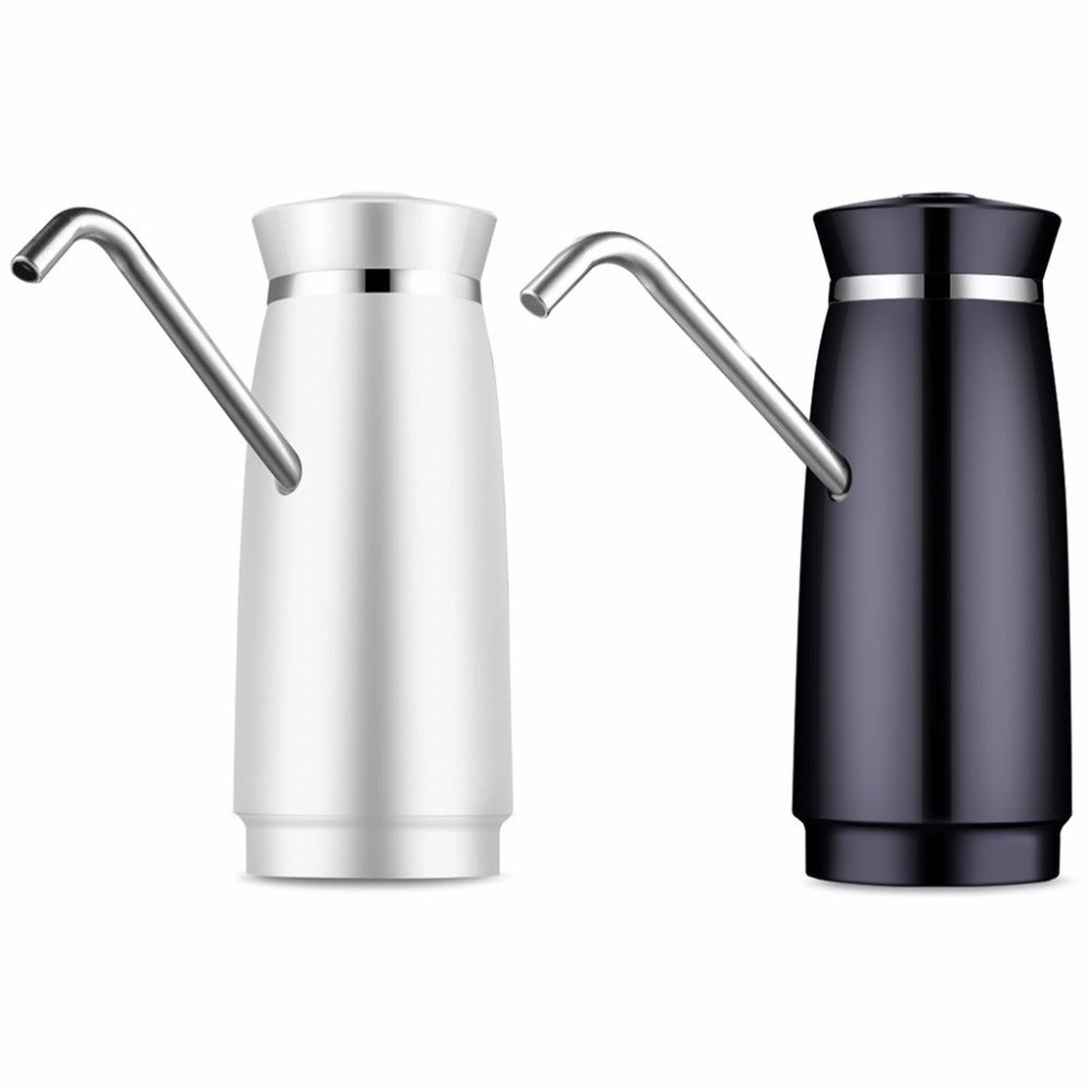 ELECTROPRIME Stainless Steel Automatic Electric Portable Water Pump Dispenser Water Feeder Gallon Drinking Bottle Switch(Black)