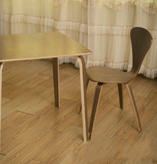 ELECTROPRIME Nordic Style Walnut Office Chair High Bar Table Chair Tea Shop Cafe Lounge Chair
