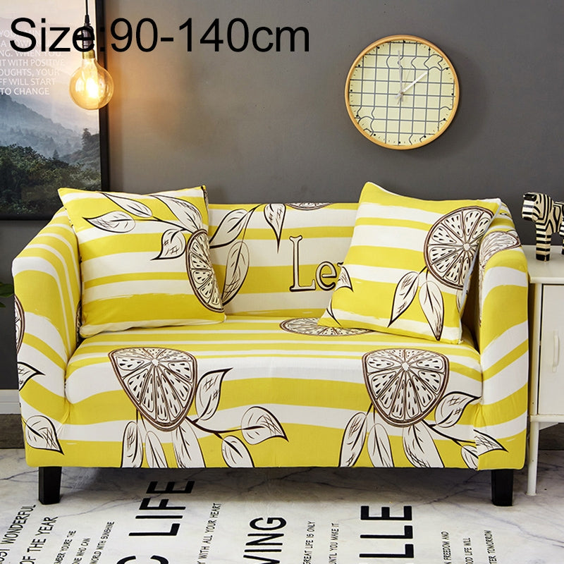 ELECTROPRIME Sofa Covers all-inclusive Slip-resistant Sectional Elastic Full Couch Cover Sofa Cover and Pillow Case, Specification:Single Seat+2 pcs Pillow Case(Lemon)
