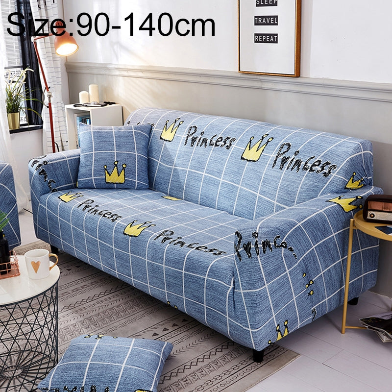 ELECTROPRIME Sofa Covers all-inclusive Slip-resistant Sectional Elastic Full Couch Cover Sofa Cover and Pillow Case, Specification:Single Seat+2 pcs Pillow Case(Royal Crown)