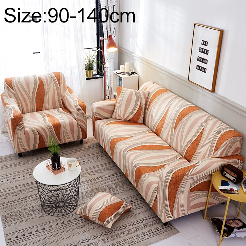 ELECTROPRIME Sofa Covers all-inclusive Slip-resistant Sectional Elastic Full Couch Cover Sofa Cover and Pillow Case, Specification:Single Seat+2 pcs Pillow Case(Literary Family)