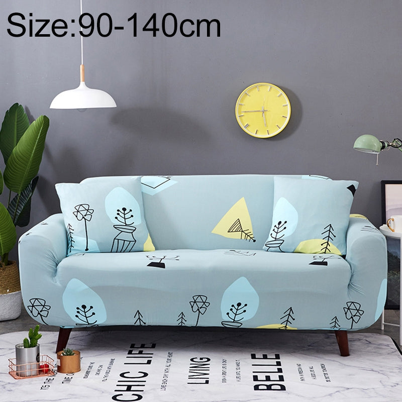 ELECTROPRIME Sofa Covers all-inclusive Slip-resistant Sectional Elastic Full Couch Cover Sofa Cover and Pillow Case, Specification:Single Seat+2 pcs Pillow Case(Wishing Tree)